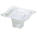 Fineline Settings Clear Tiny Tiers Appetizer Tray and Glass 6205-CL
